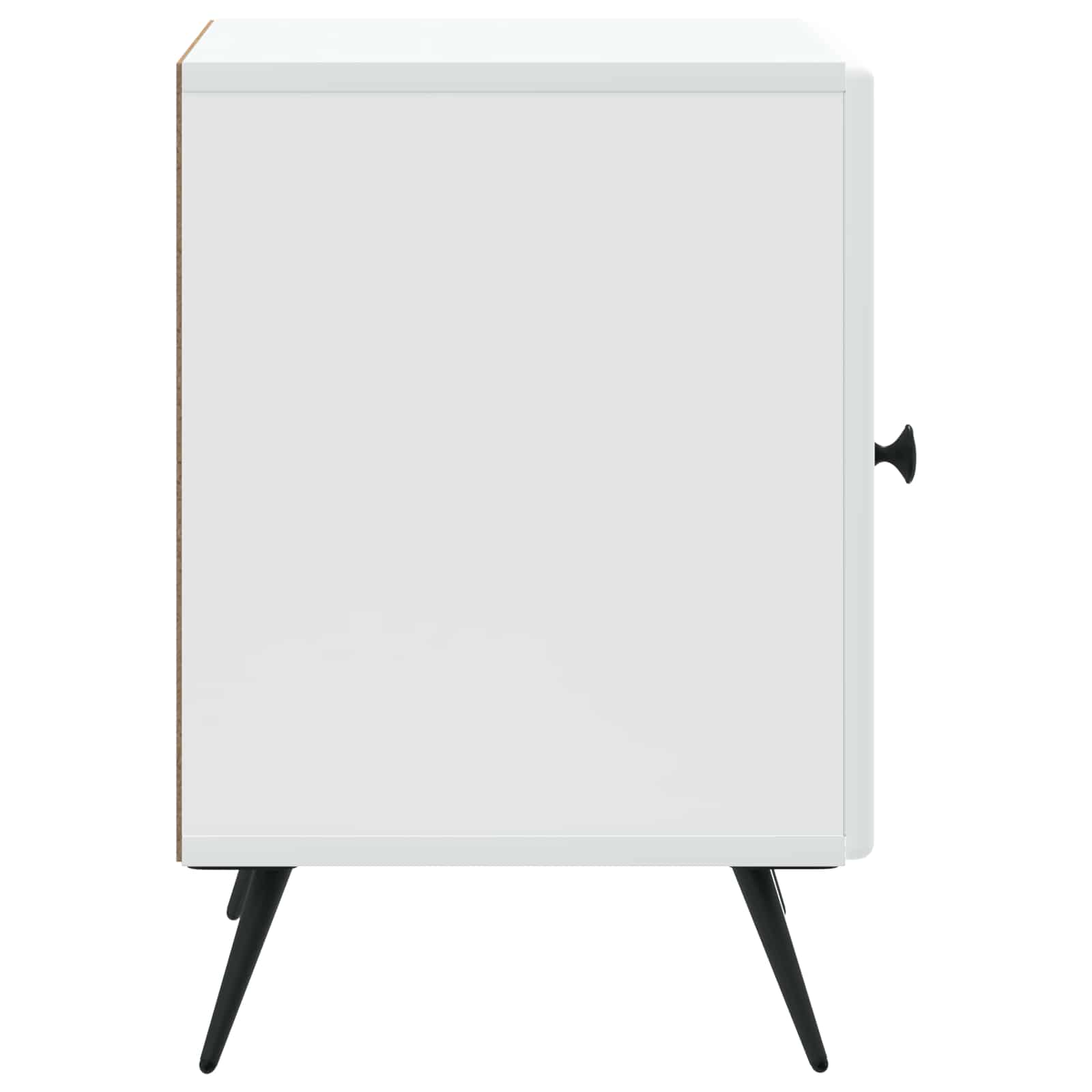 Natskab 2 pcs Hvid 43 x 34,5 x 50 cm Konstrueret træ