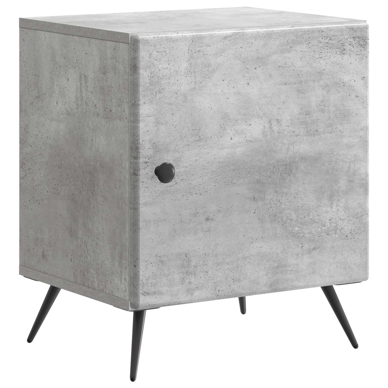 Natskab 2 pcs Betongrå 43 x 34,5 x 50 cm Konstrueret træ