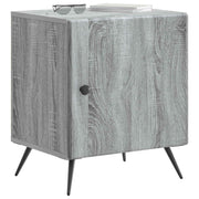 Natskab 2 pcs Grå sonoma-eg 43 x 34,5 x 50 cm Konstrueret træ