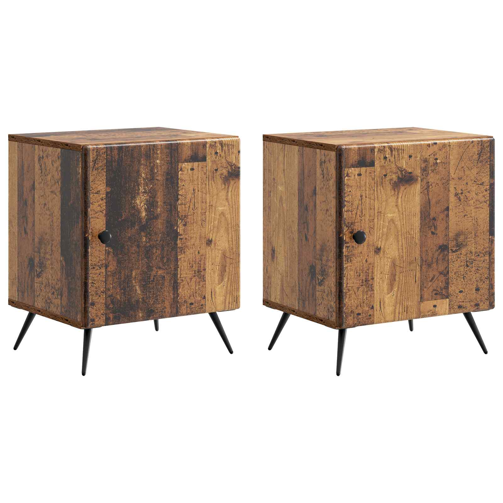 Natskab 2 pcs Gammelt træ 43 x 34,5 x 50 cm Konstrueret træ