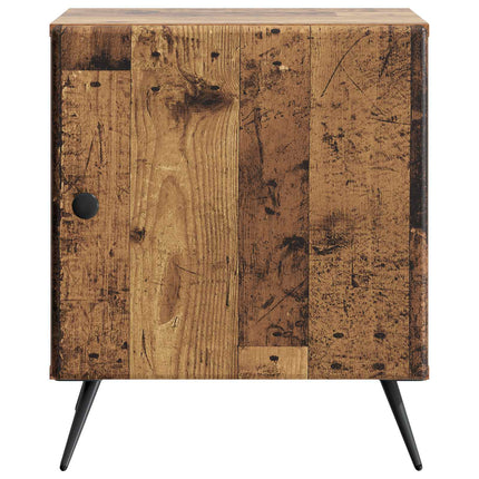 Natskab 2 stk. Gammelt træ 43 x 34,5 x 50 cm Konstrueret træ