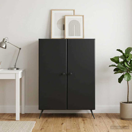 Sideboard Sort 66 x 34,5 x 90 cm Konstrueret træ