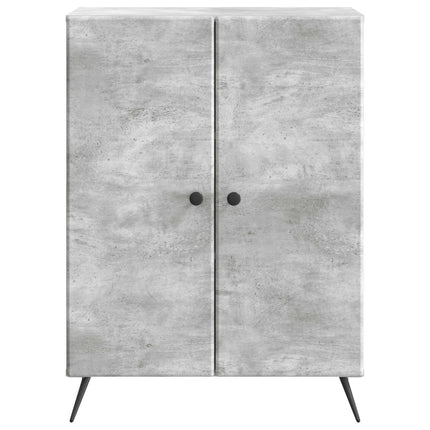 Sideboard Betongrå 66 x 34,5 x 90 cm Konstrueret træ