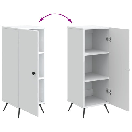 Sideboard Hvid 33 x 34,5 x 90 cm Konstrueret træ