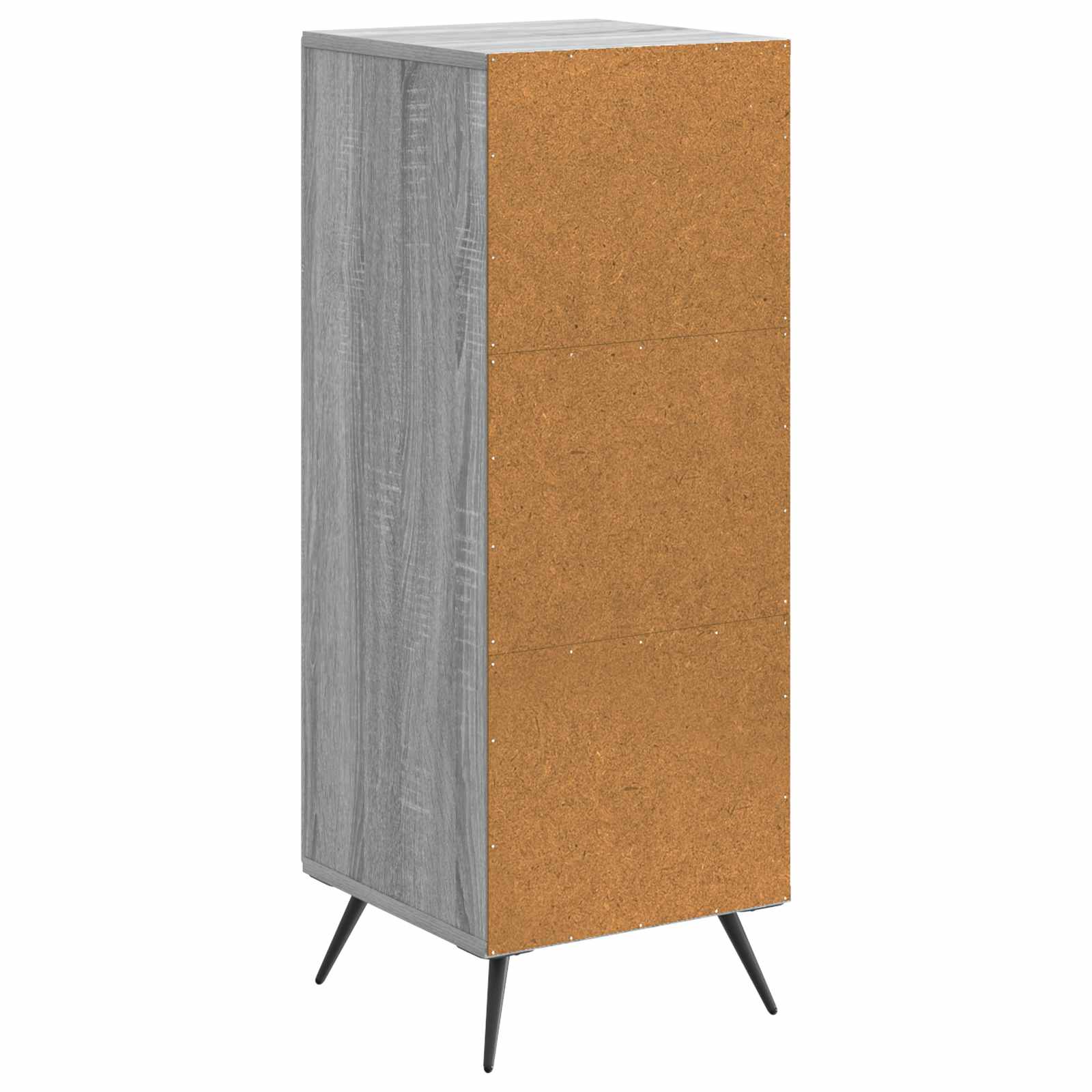 Sideboard Grå sonoma-eg 33 x 34,5 x 90 cm Konstrueret træ