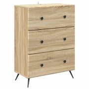 Skuffeskab Sonoma-eg 66 x 34,5 x 90 cm Konstrueret træ