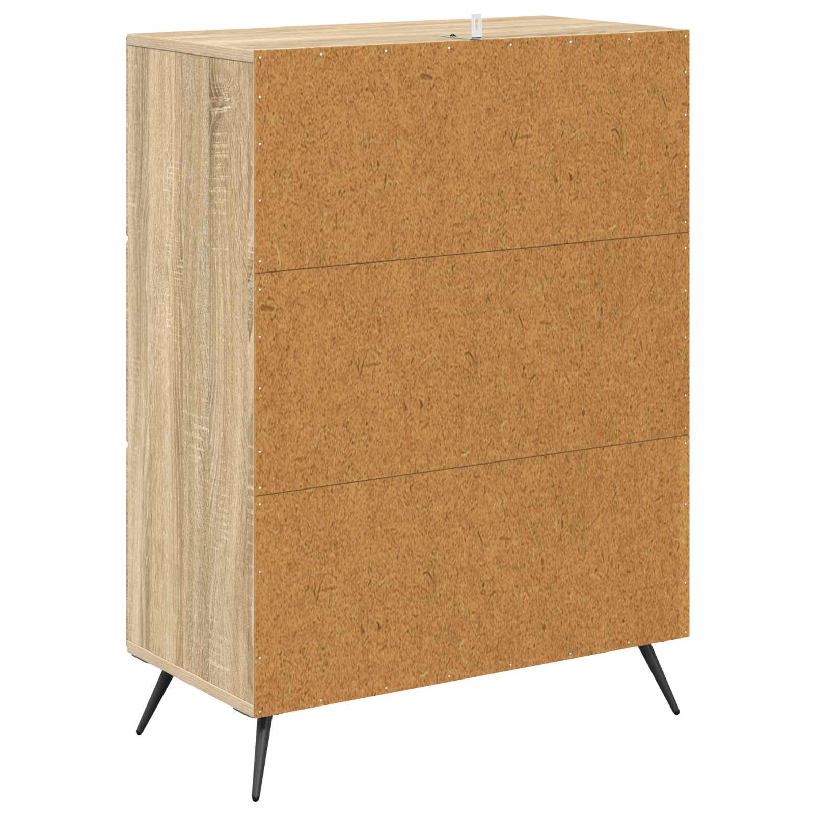 Skuffeskab Sonoma-eg 66 x 34,5 x 90 cm Konstrueret træ
