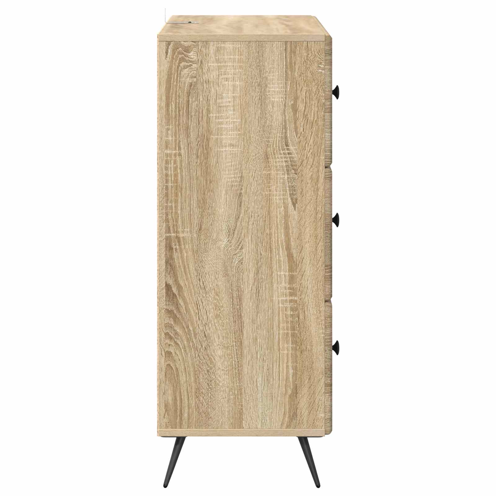 Skuffeskab Sonoma-eg 66 x 34,5 x 90 cm Konstrueret træ