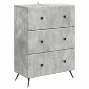 Skuffeskab Betongrå 66 x 34,5 x 90 cm Konstrueret træ