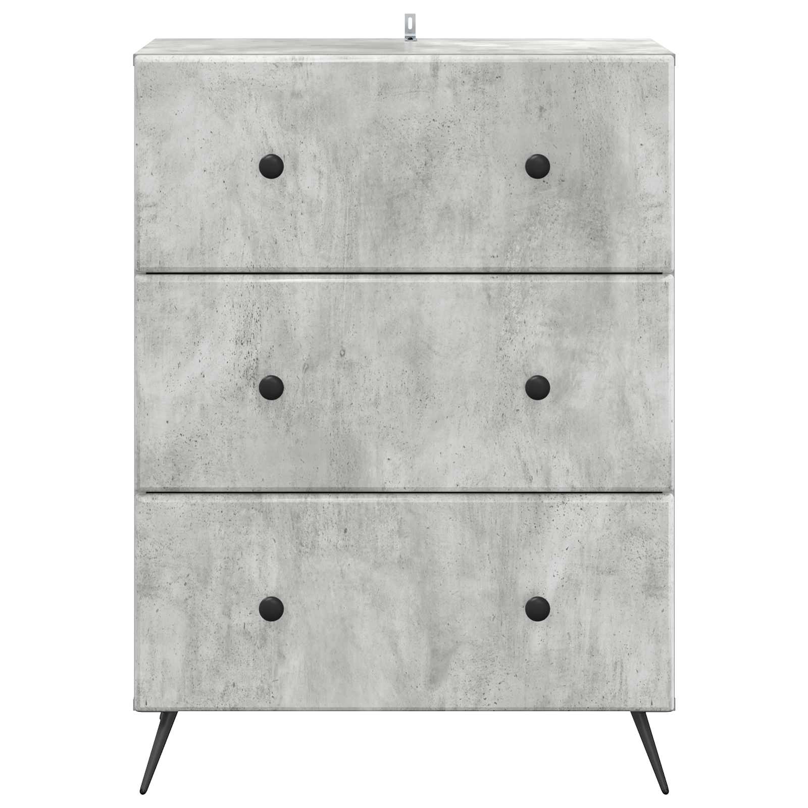 Skuffeskab Betongrå 66 x 34,5 x 90 cm Konstrueret træ
