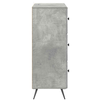Skuffeskab 66 x 34,5 x 90 cm Konstrueret træ Betongrå