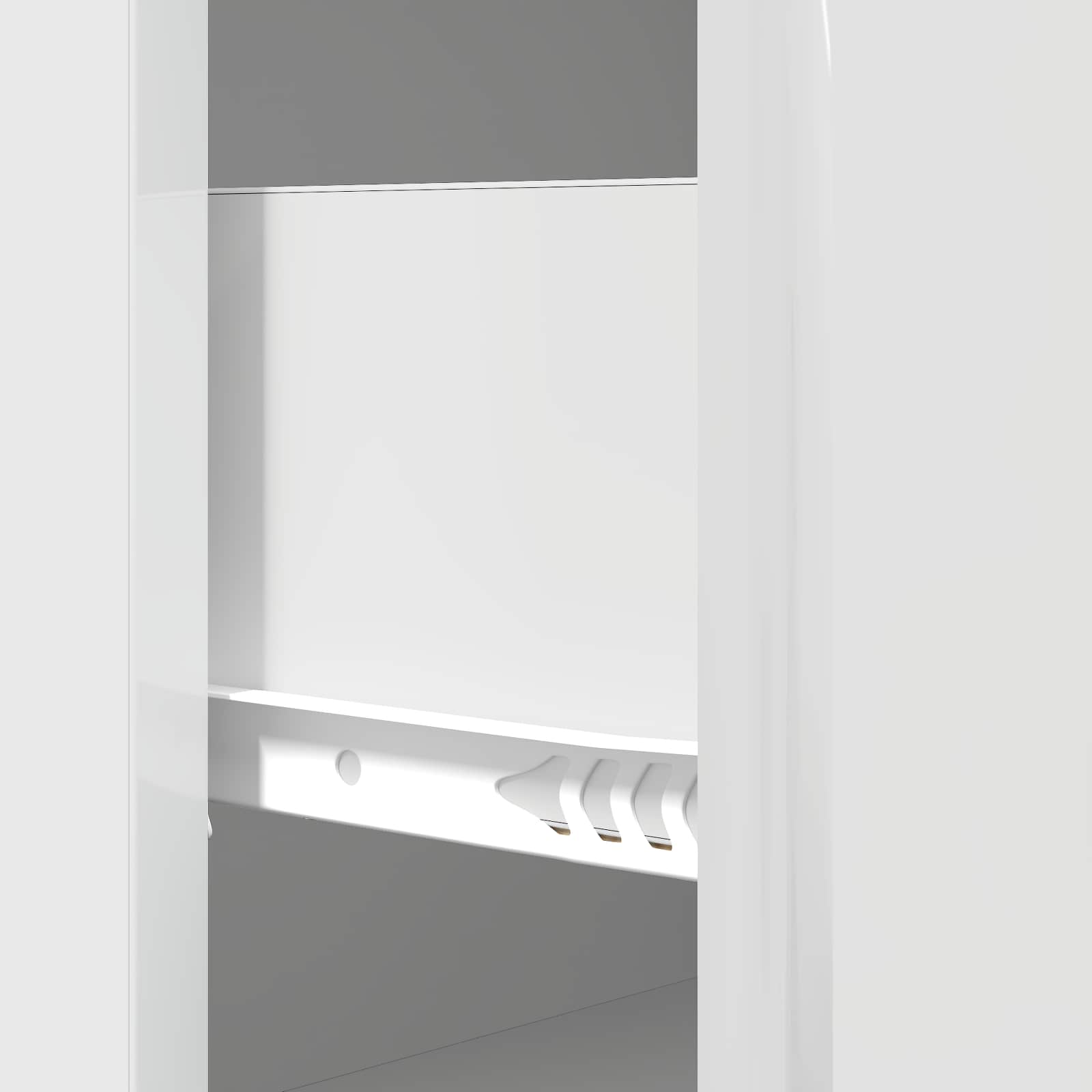 Skuffeskab Hvid højglans 66 x 34,5 x 90 cm Konstrueret træ