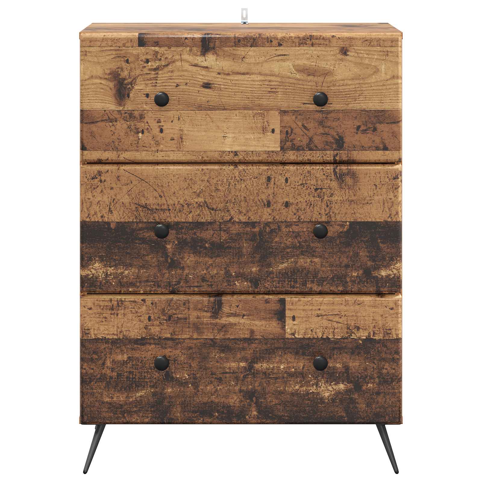 Skuffeskab Gammelt træ 66 x 34,5 x 90 cm Konstrueret træ