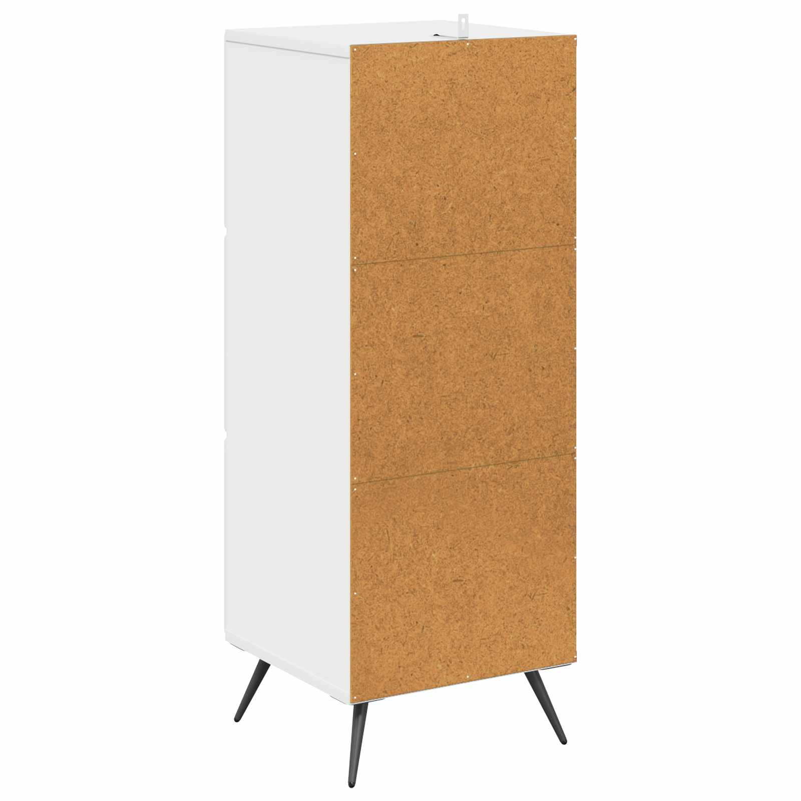 Skuffeskab Hvid højglans 33 x 34,5 x 90 cm Konstrueret træ