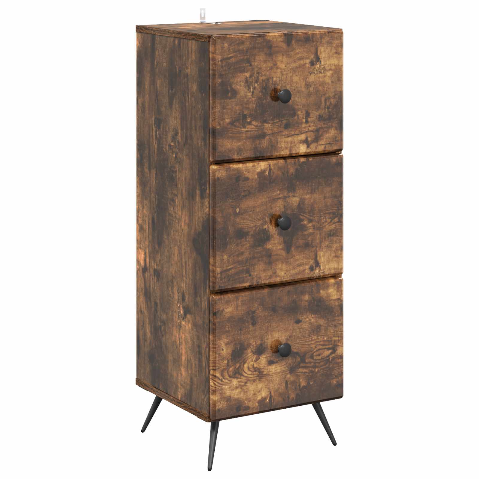 Skuffeskab Røget eg 33 x 34,5 x 90 cm Konstrueret træ