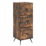 Skuffeskab Røget eg 33 x 34,5 x 90 cm Konstrueret træ