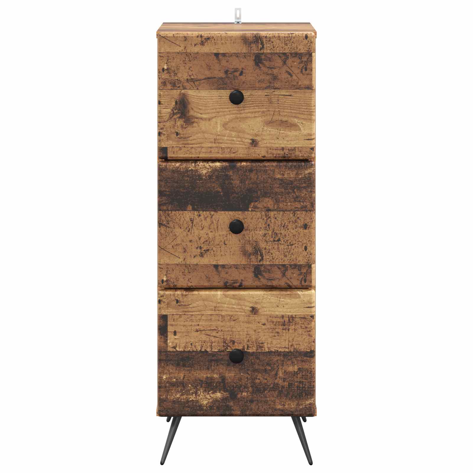 Skuffeskab Gammelt træ 33 x 34,5 x 90 cm Konstrueret træ