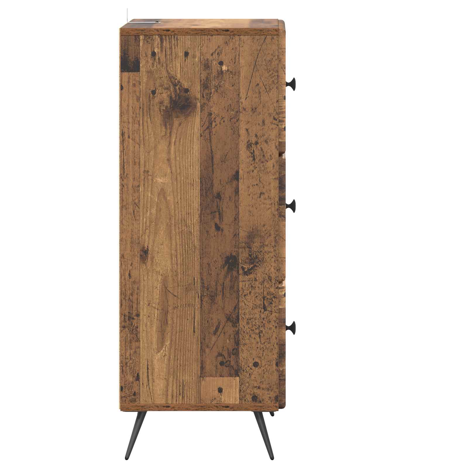 Skuffeskab Gammelt træ 33 x 34,5 x 90 cm Konstrueret træ