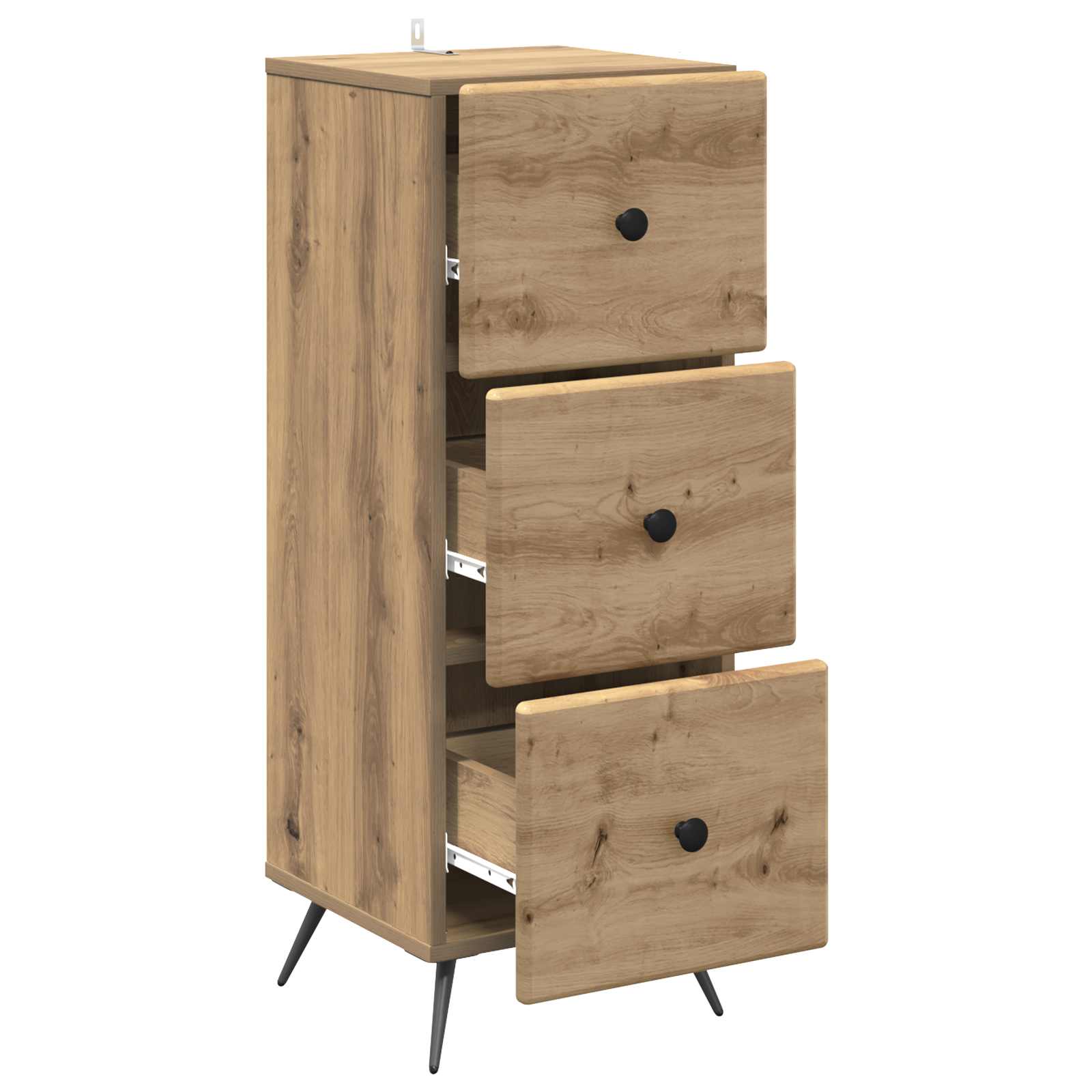 Skuffeskab Artisan-eg 33 x 34,5 x 90 cm Konstrueret træ
