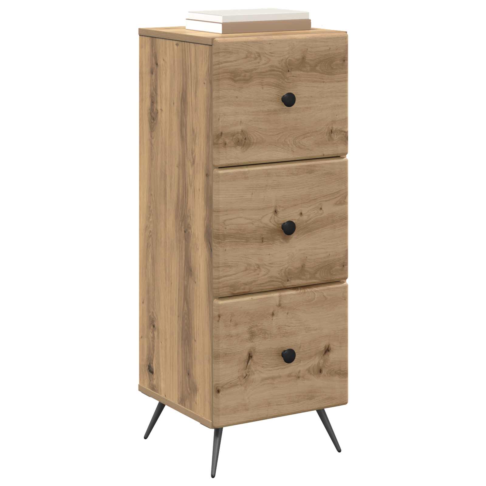 Skuffeskab Artisan-eg 33 x 34,5 x 90 cm Konstrueret træ