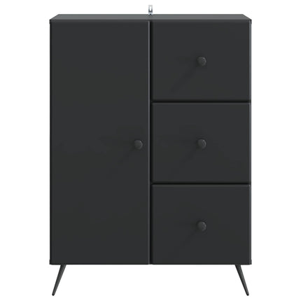 Sideboard Sort 66 x 34,5 x 90 cm Konstrueret træ