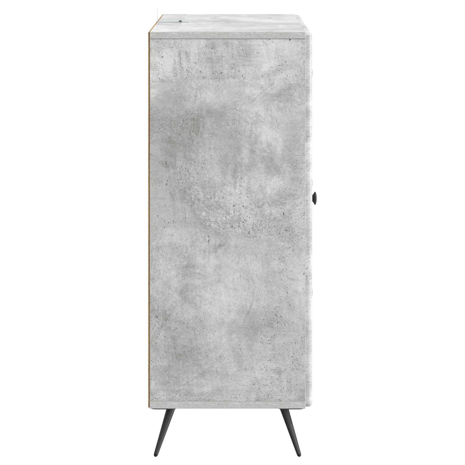 Sideboard med skuffe Betongrå 66 x 34,5 x 90 cm Konstrueret træ