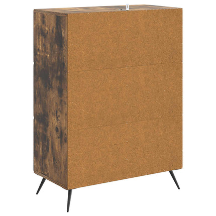 Sideboard Røget eg 66 x 34,5 x 90 cm Konstrueret træ