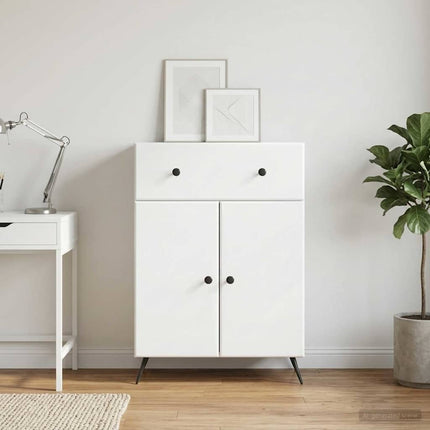 Sideboard Hvid 66 x 34,5 x 90 cm Konstrueret træ