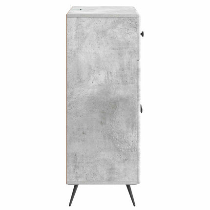 Sideboard Betongrå 66 x 34,5 x 90 cm Konstrueret træ
