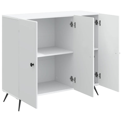 Sideboard Hvid 89 x 34,5 x 80 cm Konstrueret træ