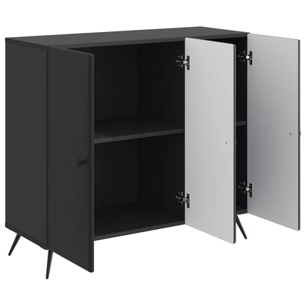 Sideboard Sort 89 x 34,5 x 80 cm Konstrueret træ