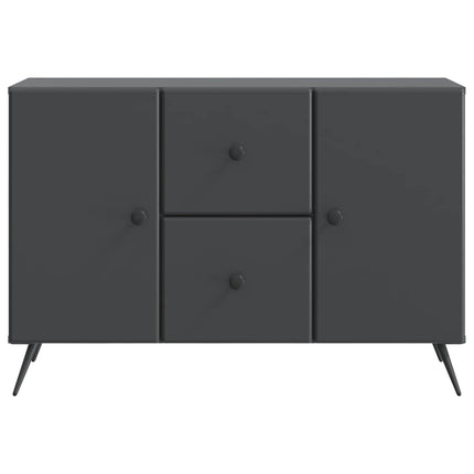 Sideboard med skuffe Sort 89 x 34,5 x 60 cm Konstrueret træ