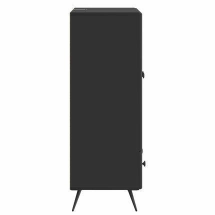 Sideboard Sort 66 x 34,5 x 95 cm Konstrueret træ
