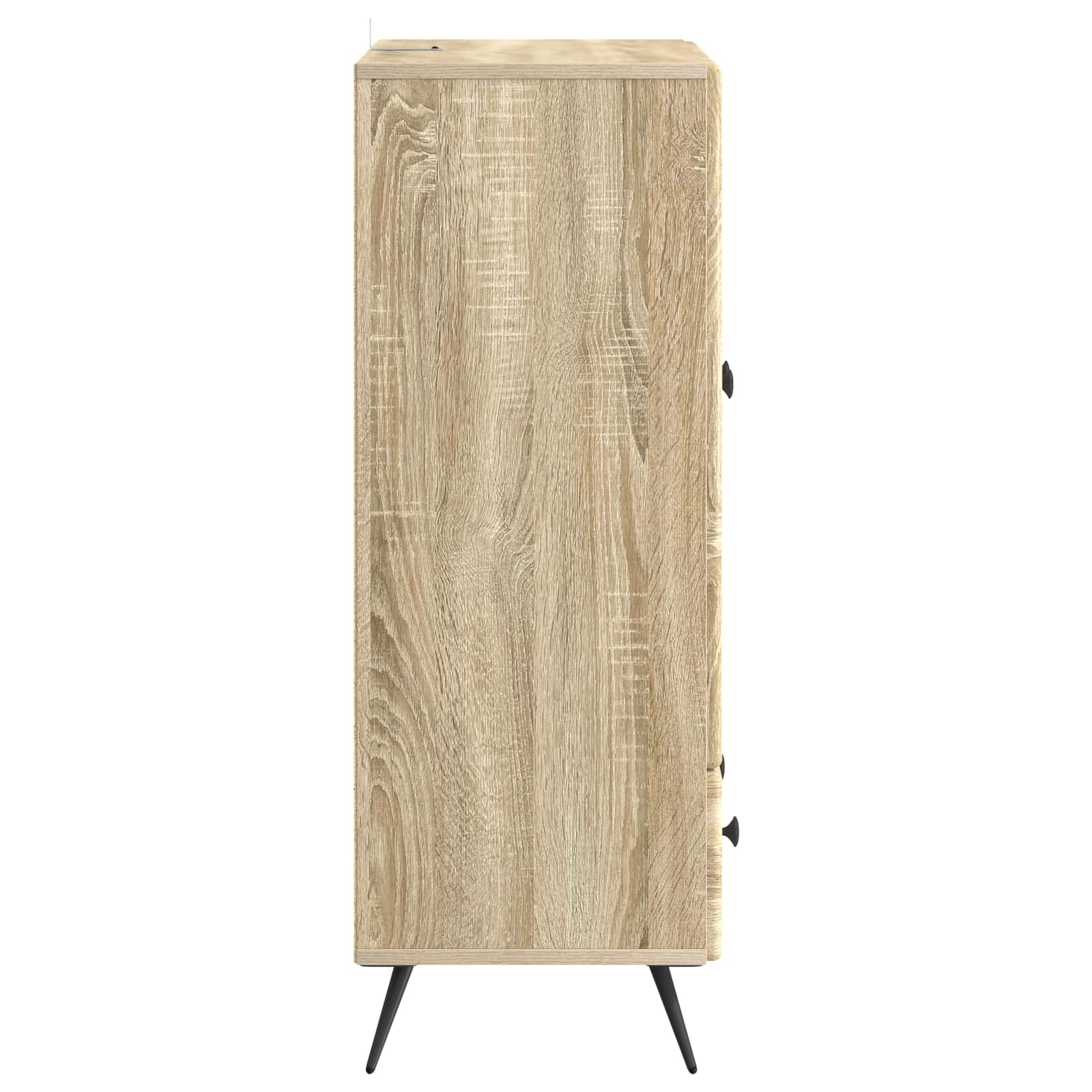 Sideboard Sonoma-eg 66 x 34,5 x 95 cm Konstrueret træ