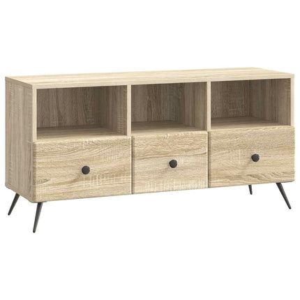 TV-skab med skuffe Sonoma-eg 102 x 34,5 x 50 cm Konstrueret træ