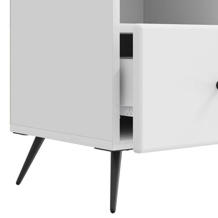 TV-skab Hvid højglans 102 x 34,5 x 50 cm Konstrueret træ