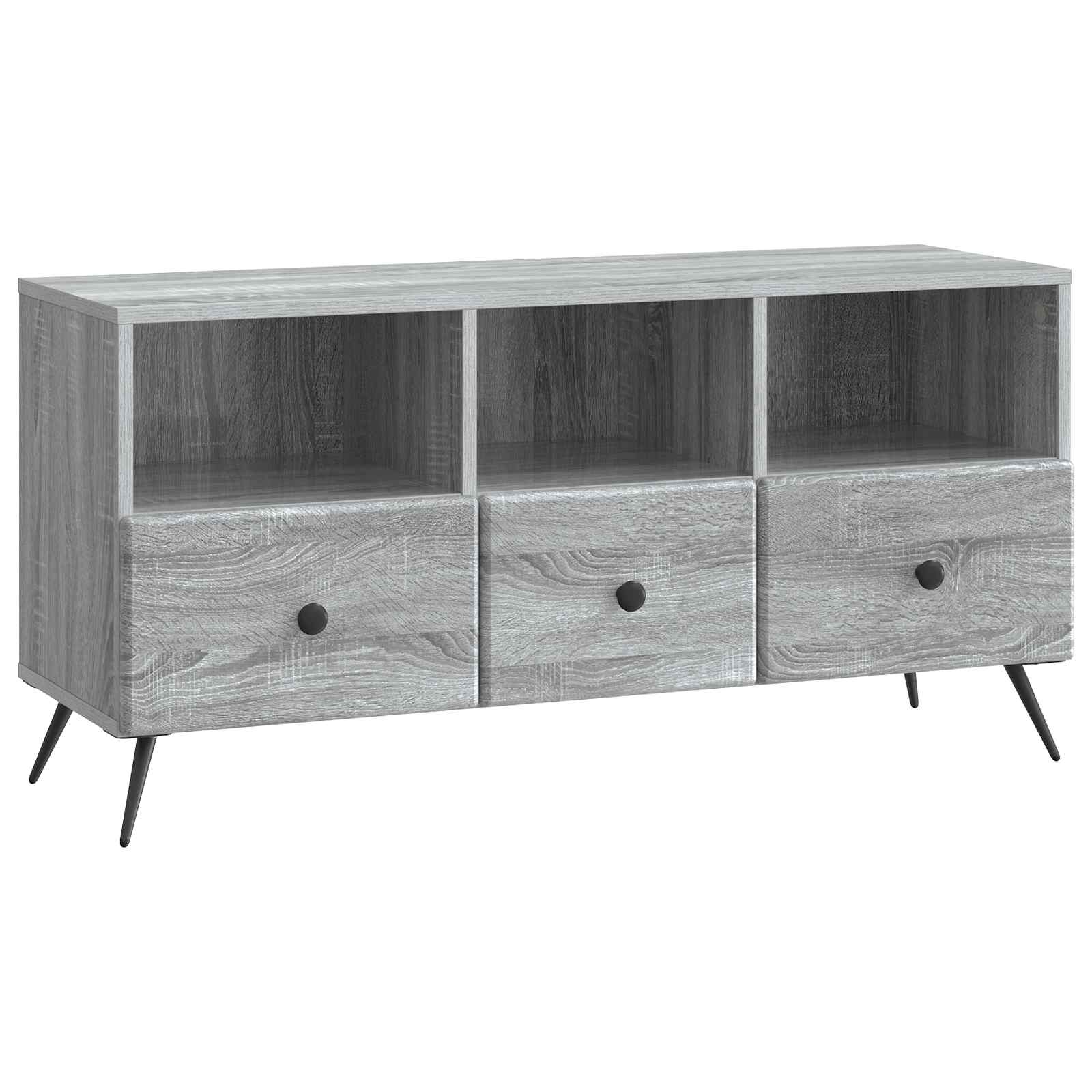 TV-skab Grå sonoma-eg 102 x 34,5 x 50 cm Konstrueret træ