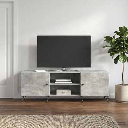 TV-skab 150 x 31 x 50 cm Betongrå Konstrueret træ