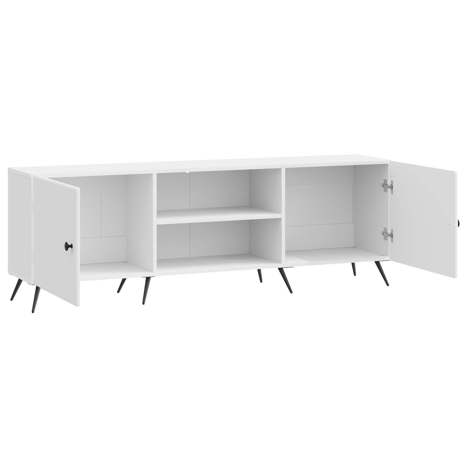 TV-skab Hvid højglans 150 x 31 x 50 cm Konstrueret træ