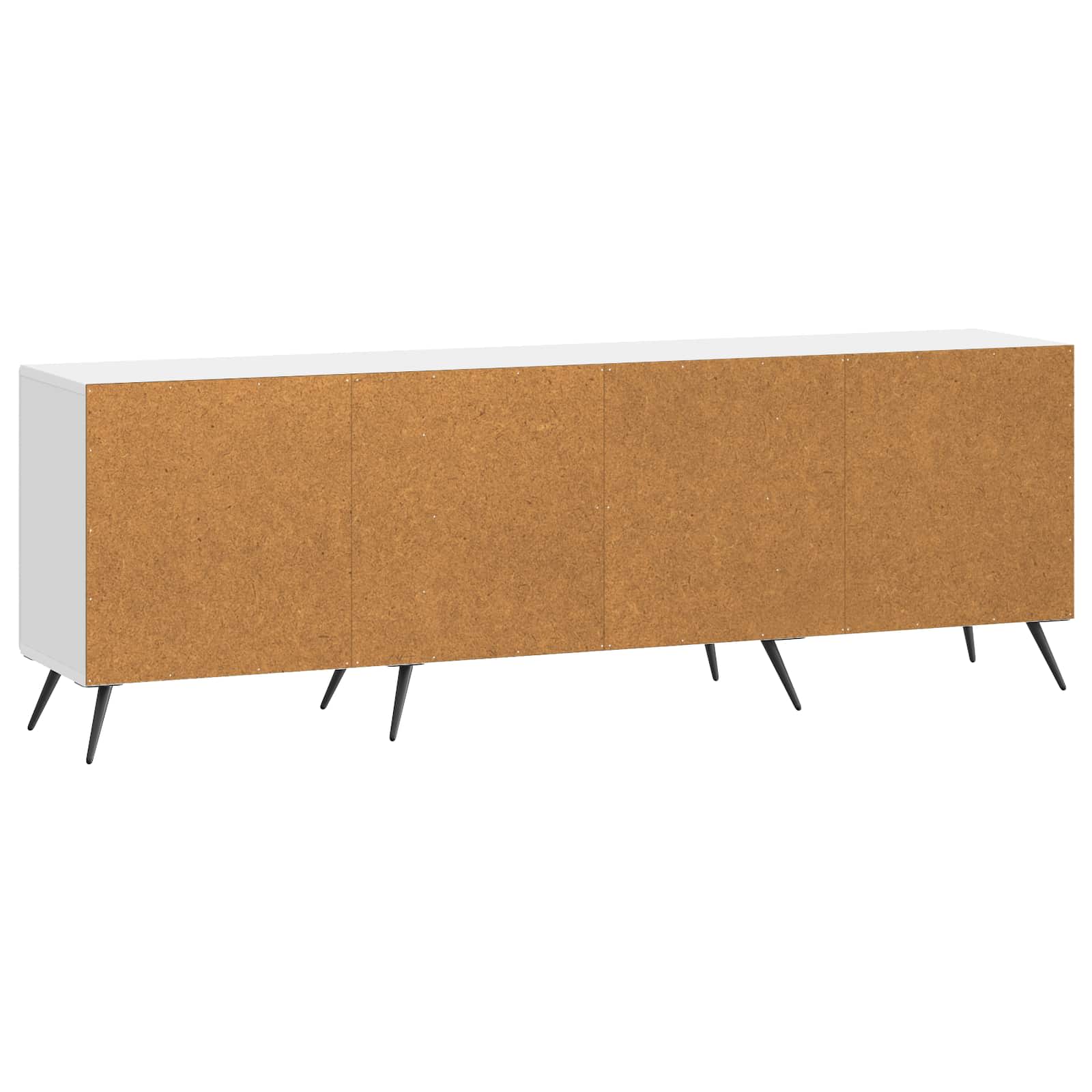 TV-skab Hvid højglans 150 x 31 x 50 cm Konstrueret træ