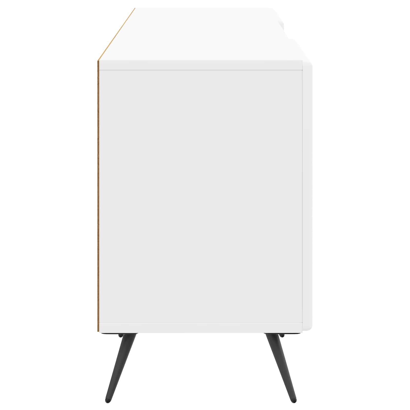 TV-skab Hvid højglans 150 x 31 x 50 cm Konstrueret træ