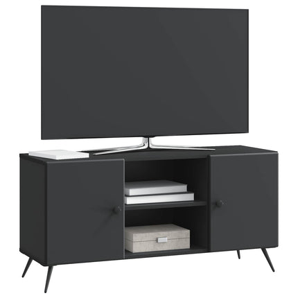 TV-skab 102 x 34,5 x 50 cm Sort Konstrueret træ