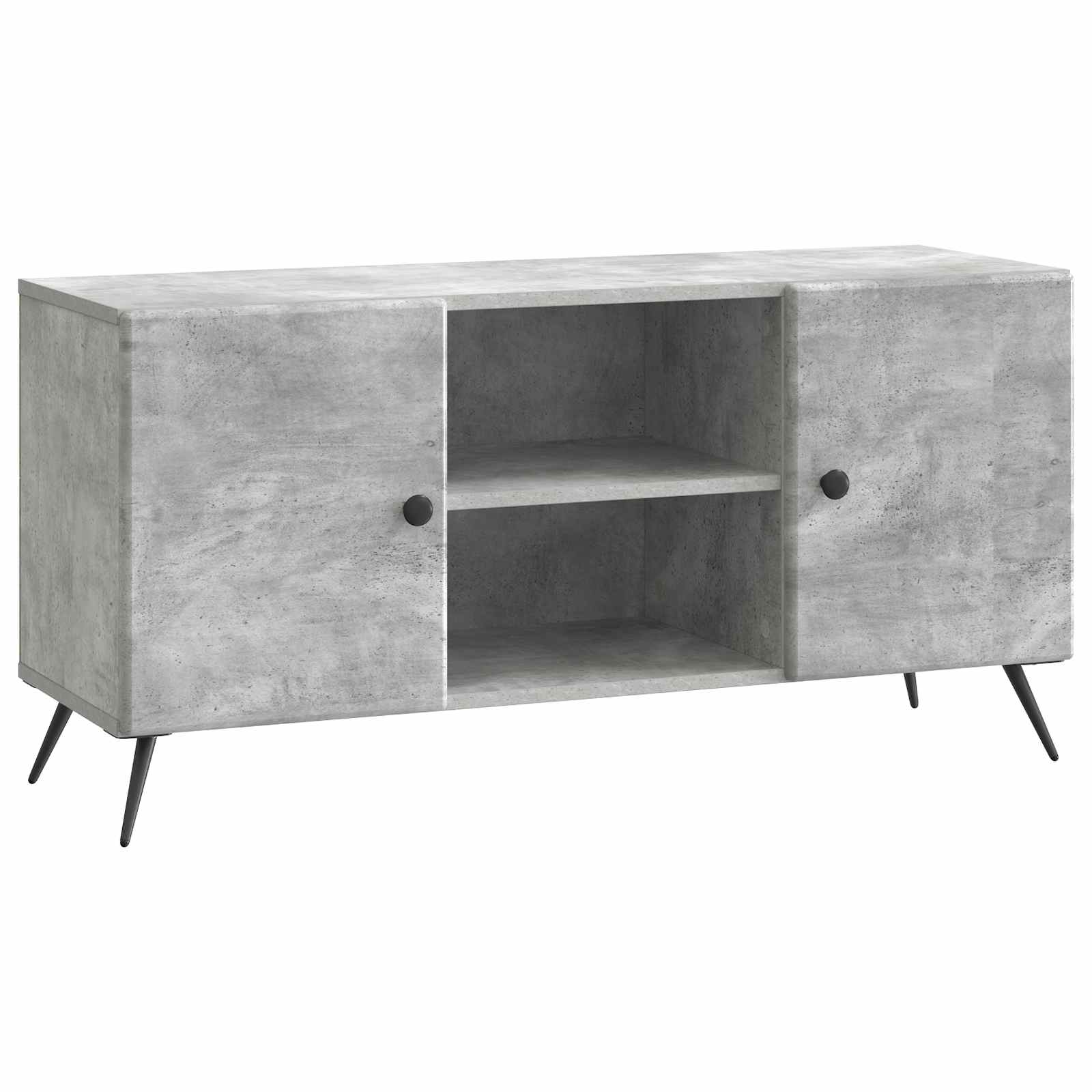 TV-skab Betongrå 102 x 34,5 x 50 cm Konstrueret træ