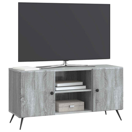 TV-skab 102 x 34,5 x 50 cm Grå sonoma-eg Konstrueret træ