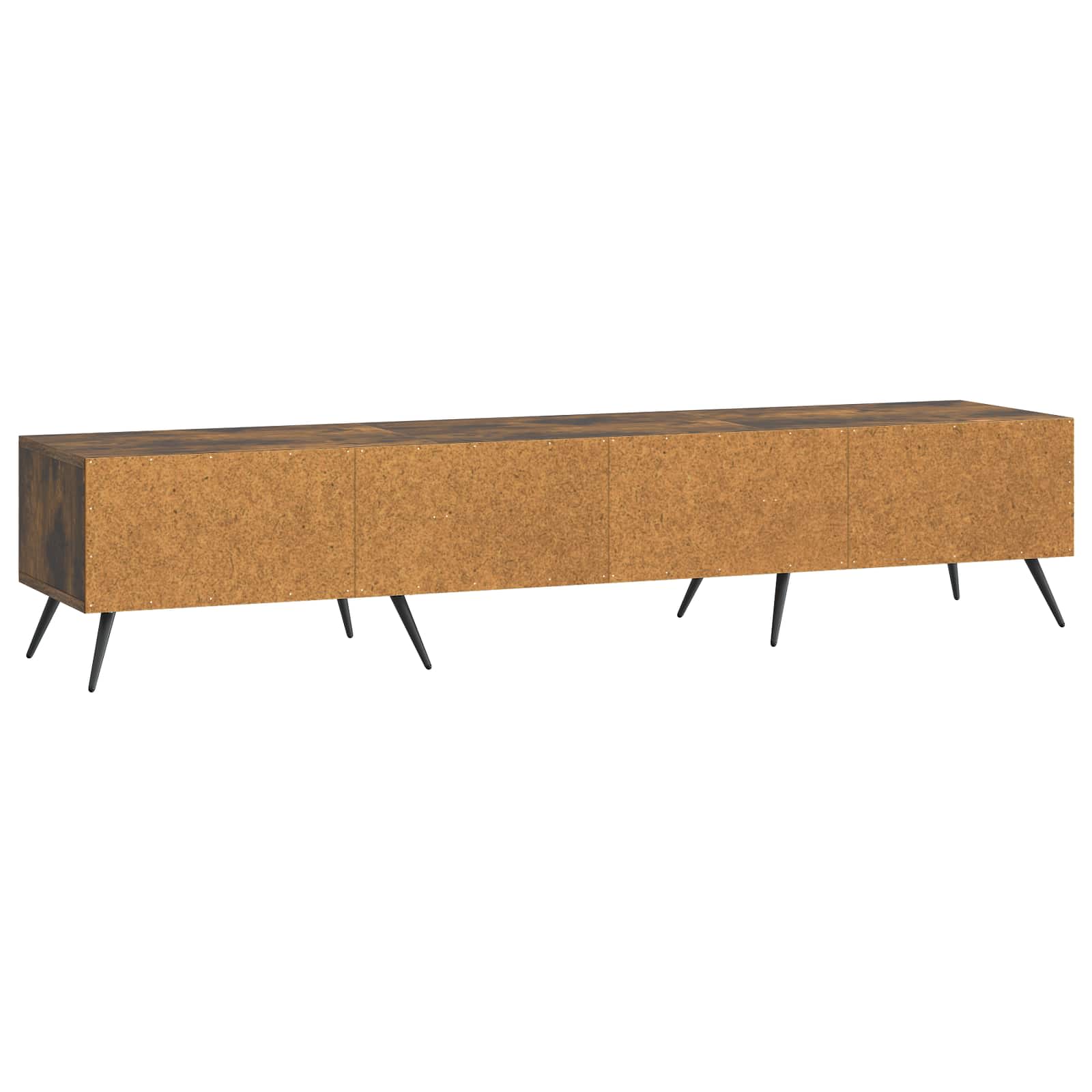 TV-skab med skuffe Røget eg 147 x 34,5 x 30 cm Konstrueret træ