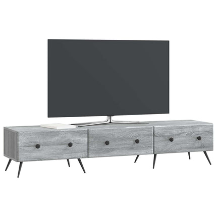 TV-skab Grå sonoma-eg 147 x 34,5 x 30 cm Konstrueret træ