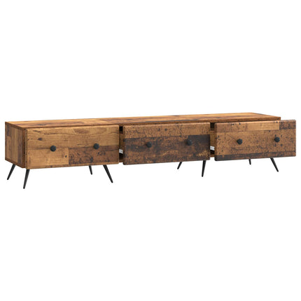 TV-skab Gammelt træ 147 x 34,5 x 30 cm Konstrueret træ