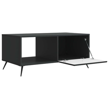 Sofabord Sort 90 x 50 x 40 cm Konstrueret træ