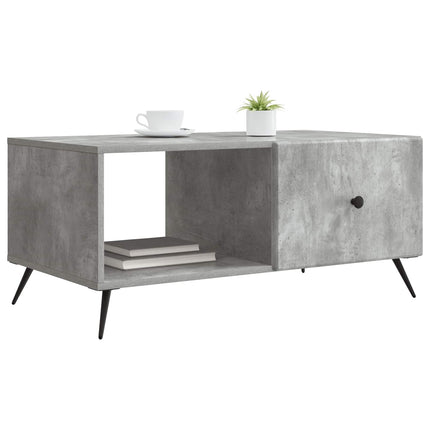 Sofabord Betongrå 90 x 50 x 40 cm Konstrueret træ