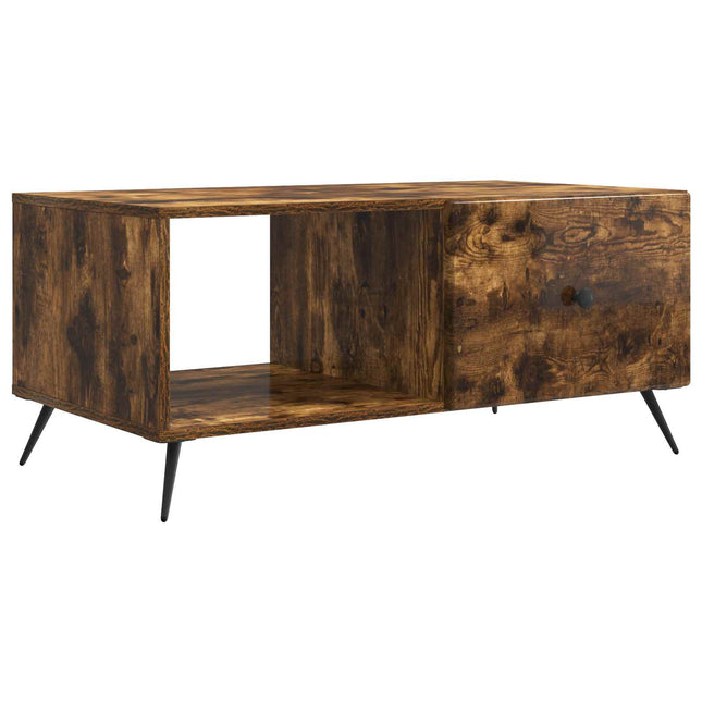 Sofabord Røget eg 90 x 50 x 40 cm Konstrueret træ